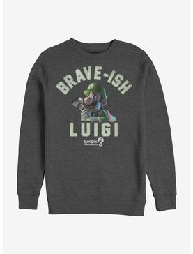 Super Mario Brave-Ish Luigi Crew Sweatshirt, , hi-res