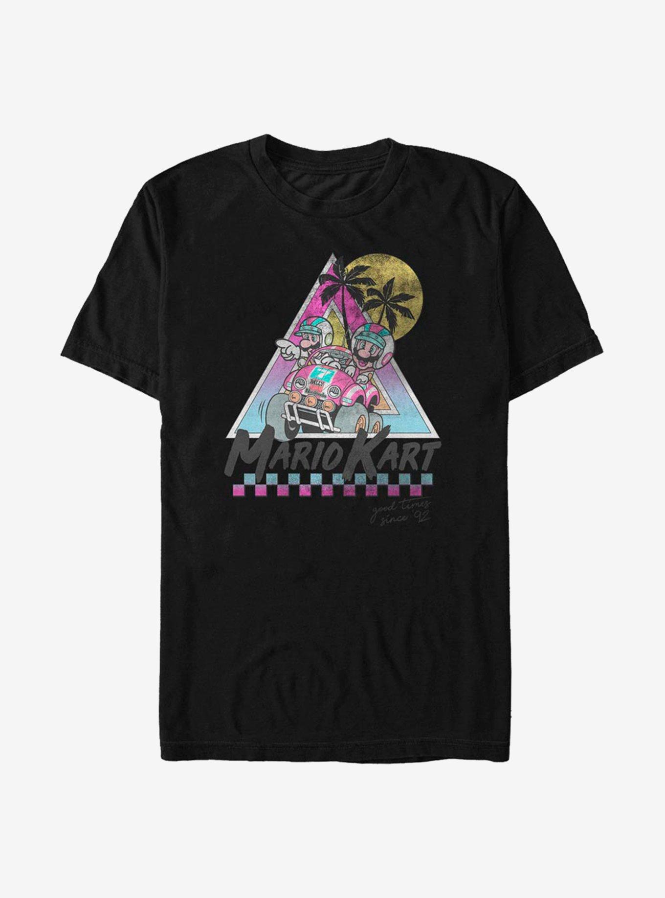 Super Mario Beach Race T-Shirt, BLACK, hi-res