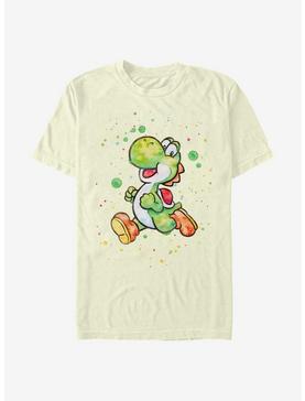 Super Mario Watercolor Yoshi T-Shirt, , hi-res