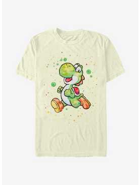 Super Mario Watercolor Yoshi T-Shirt, , hi-res