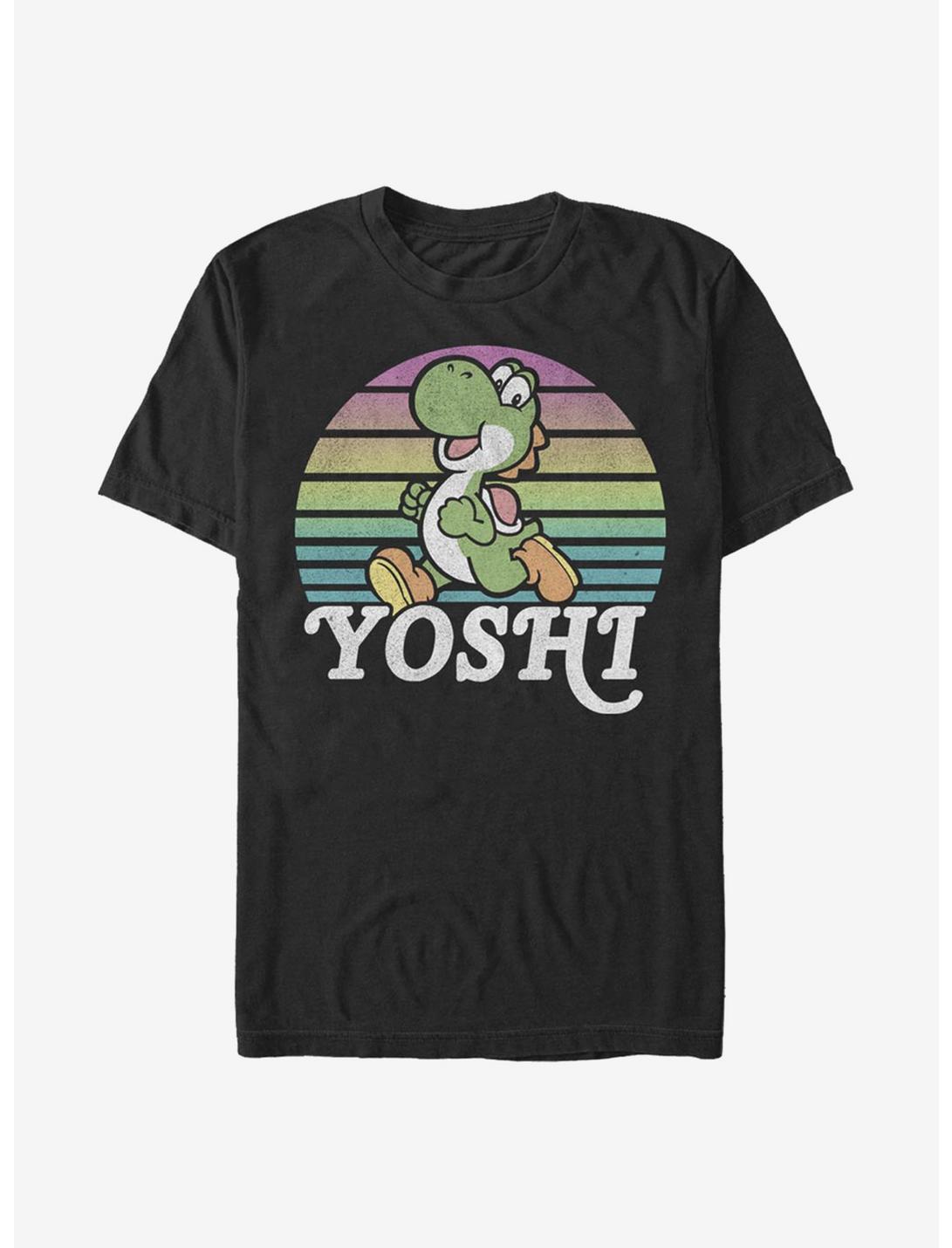 Super Mario Yoshi Run T-Shirt, BLACK, hi-res