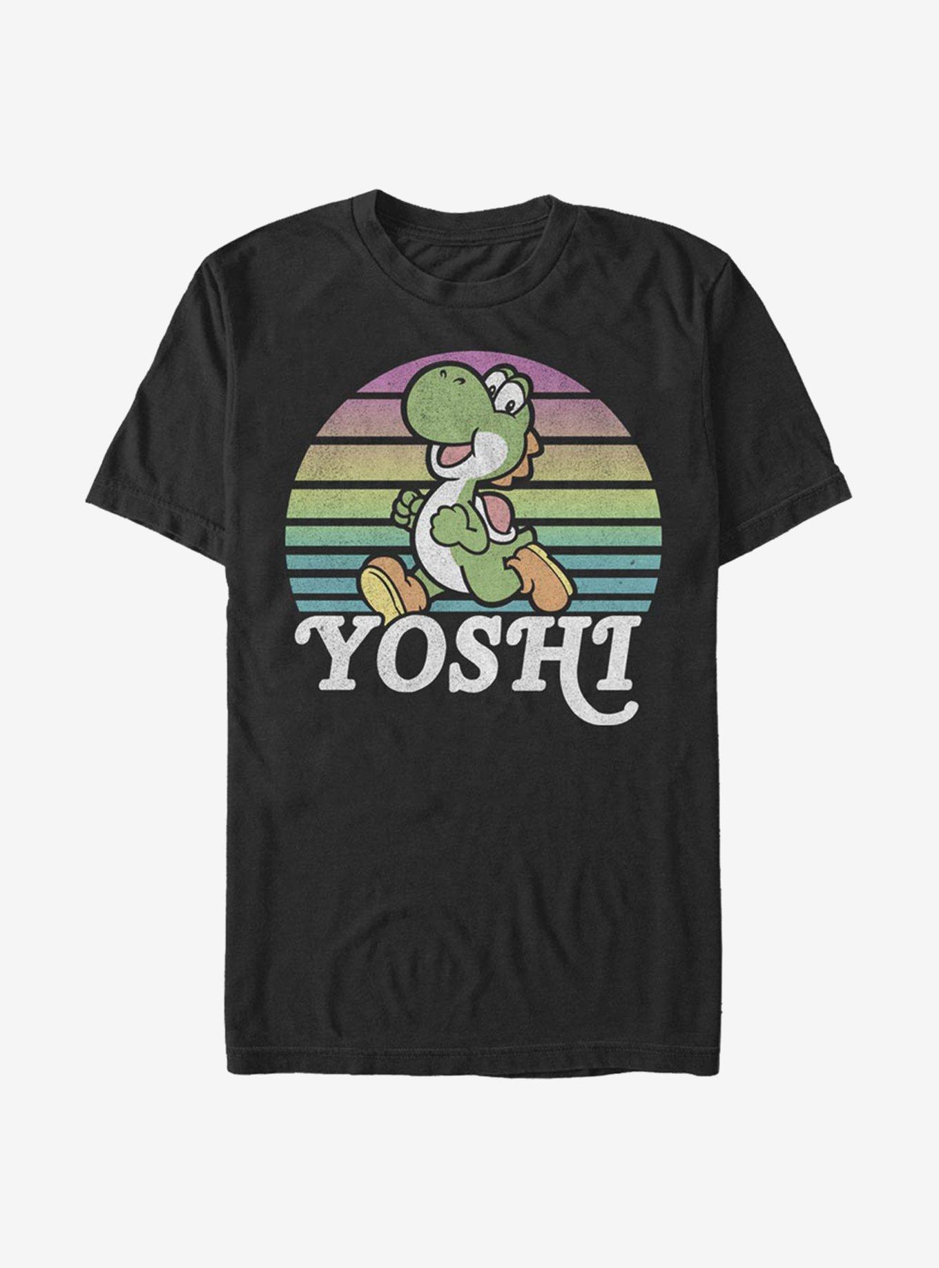 Super Mario Yoshi Run T-Shirt, BLACK, hi-res