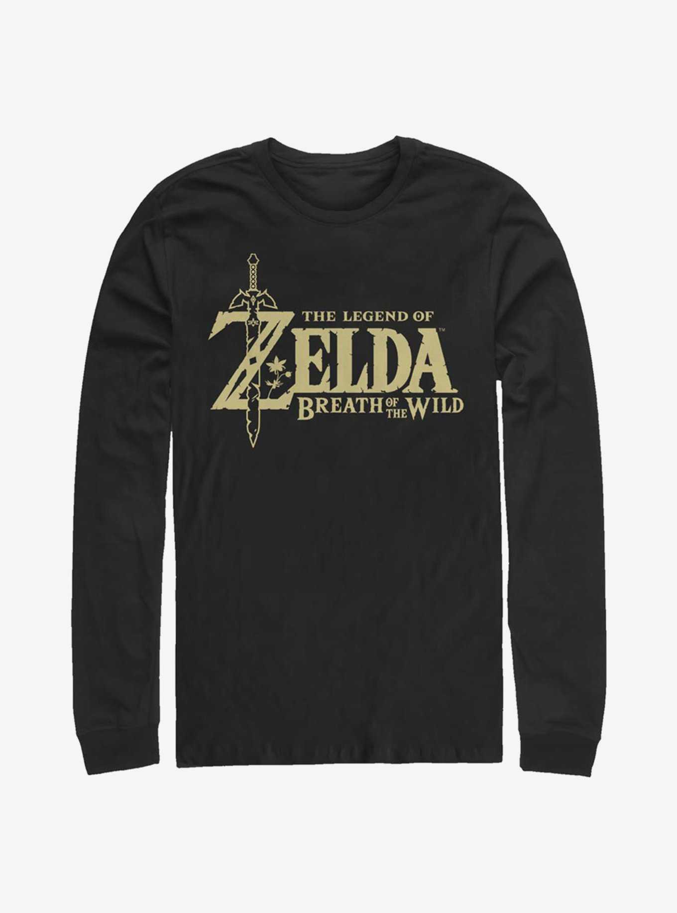 The Legend Of Zelda Breath Of The Wild Logo Long-Sleeve T-Shirt, , hi-res