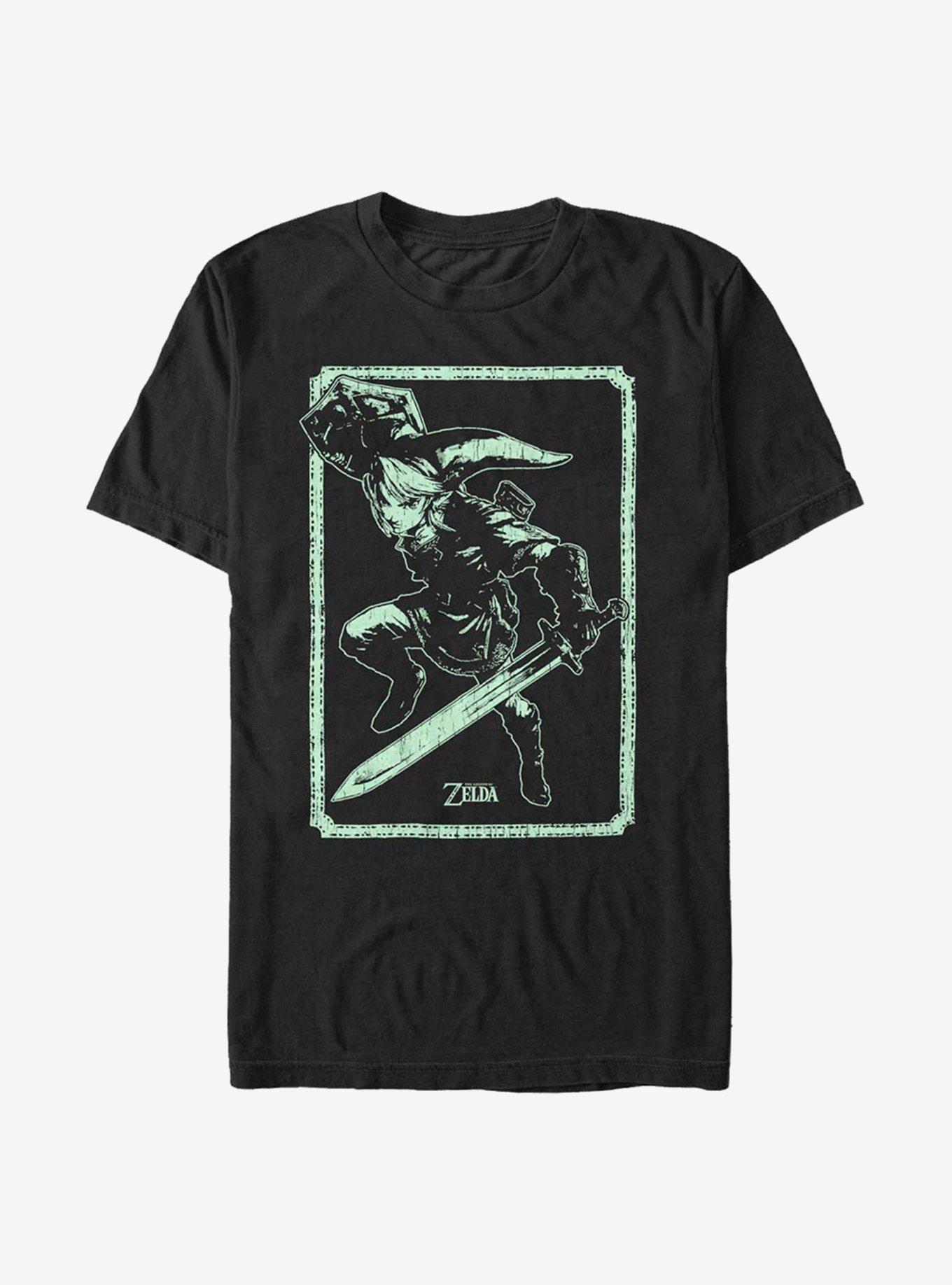 The Legend Of Zelda Leap Through T-Shirt, BLACK, hi-res