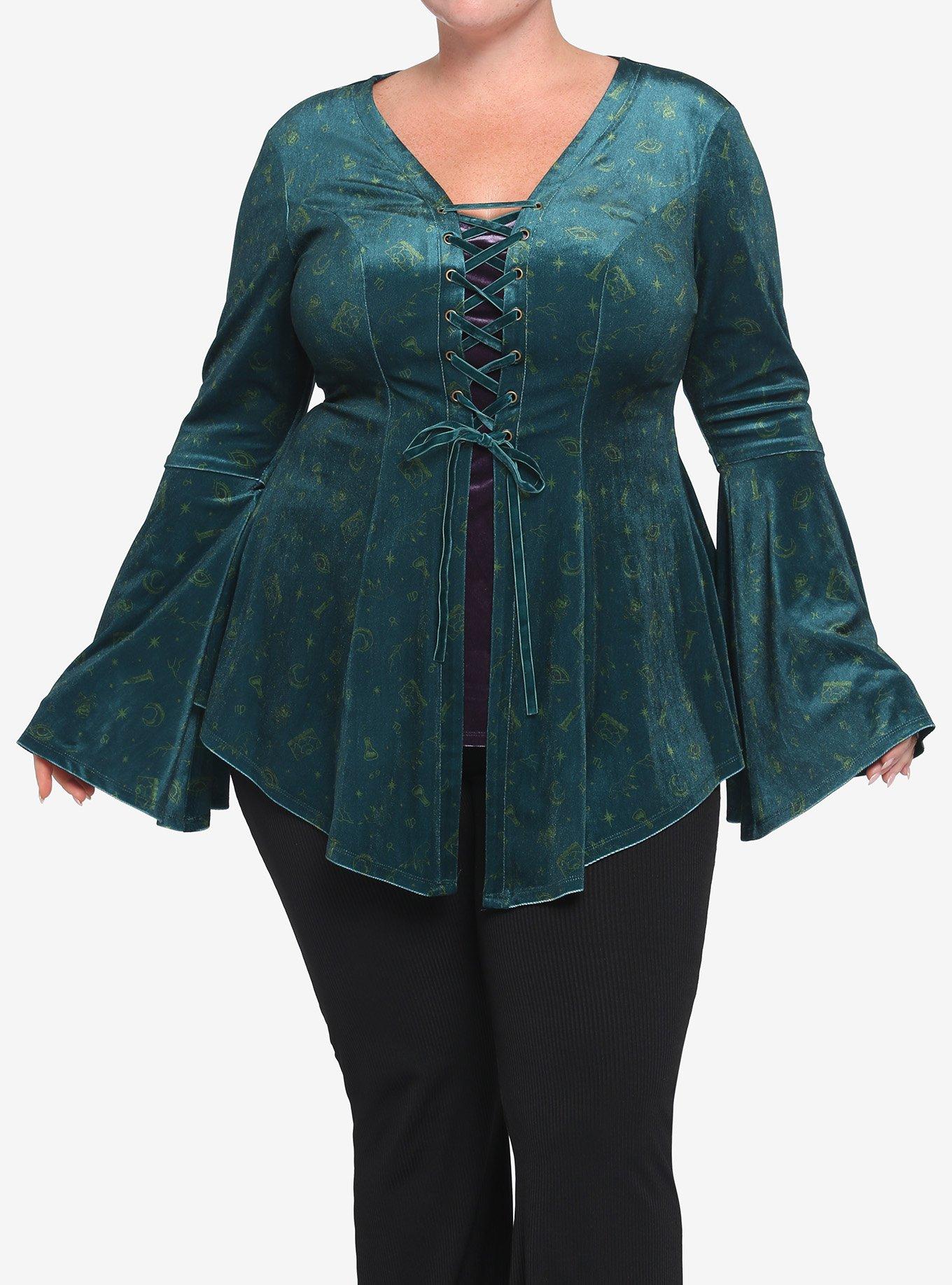 Disney Hocus Pocus Witch Girls Tunic Top Plus Size