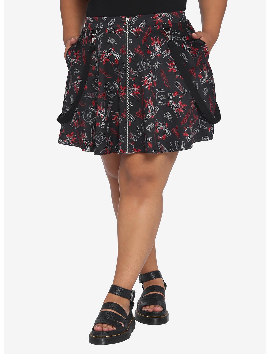 A Nightmare On Elm Street O-Ring Suspender Skirt Plus Size, MULTI, hi-res
