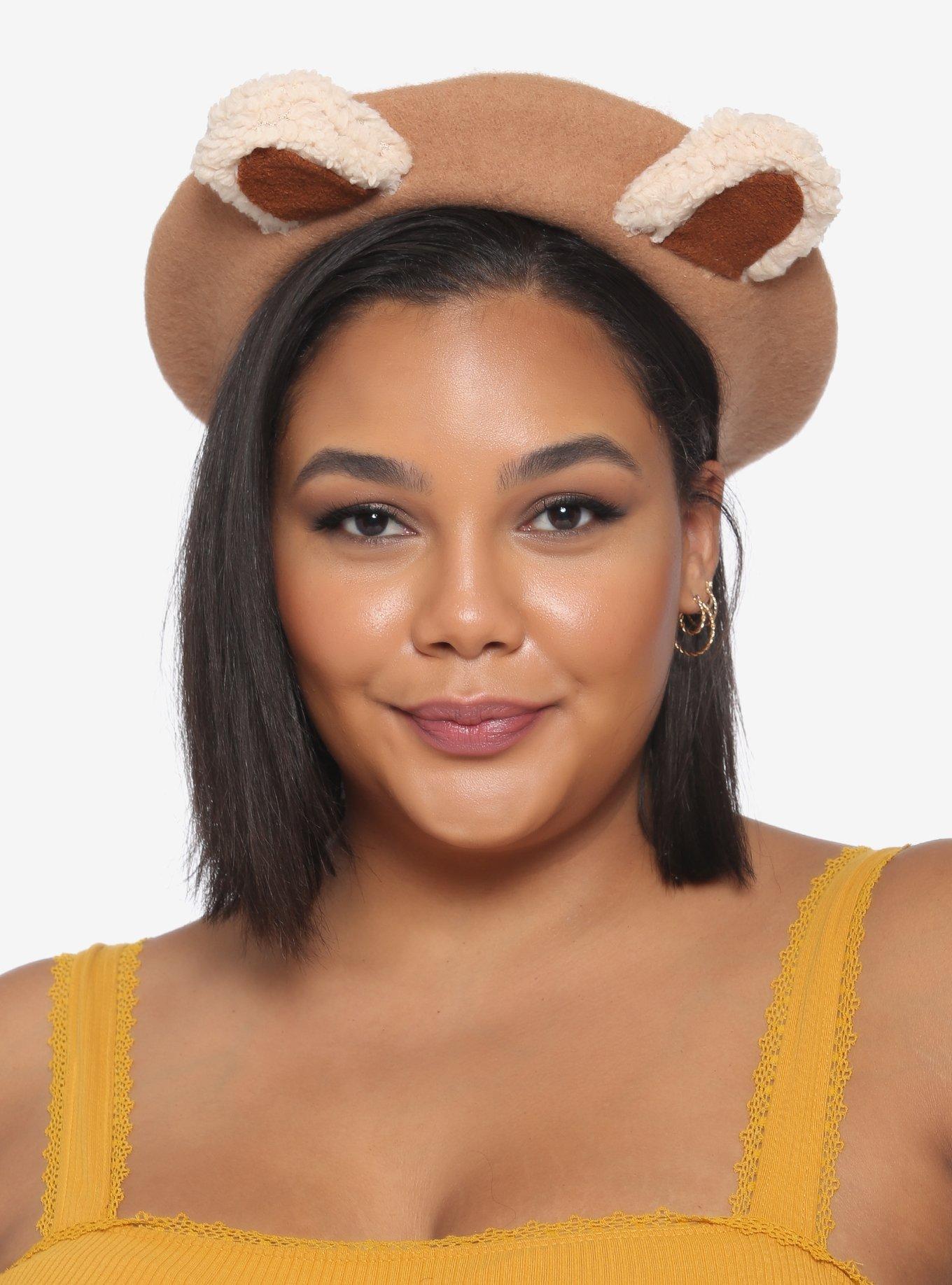 Teddy Bear Ears Beret, , hi-res