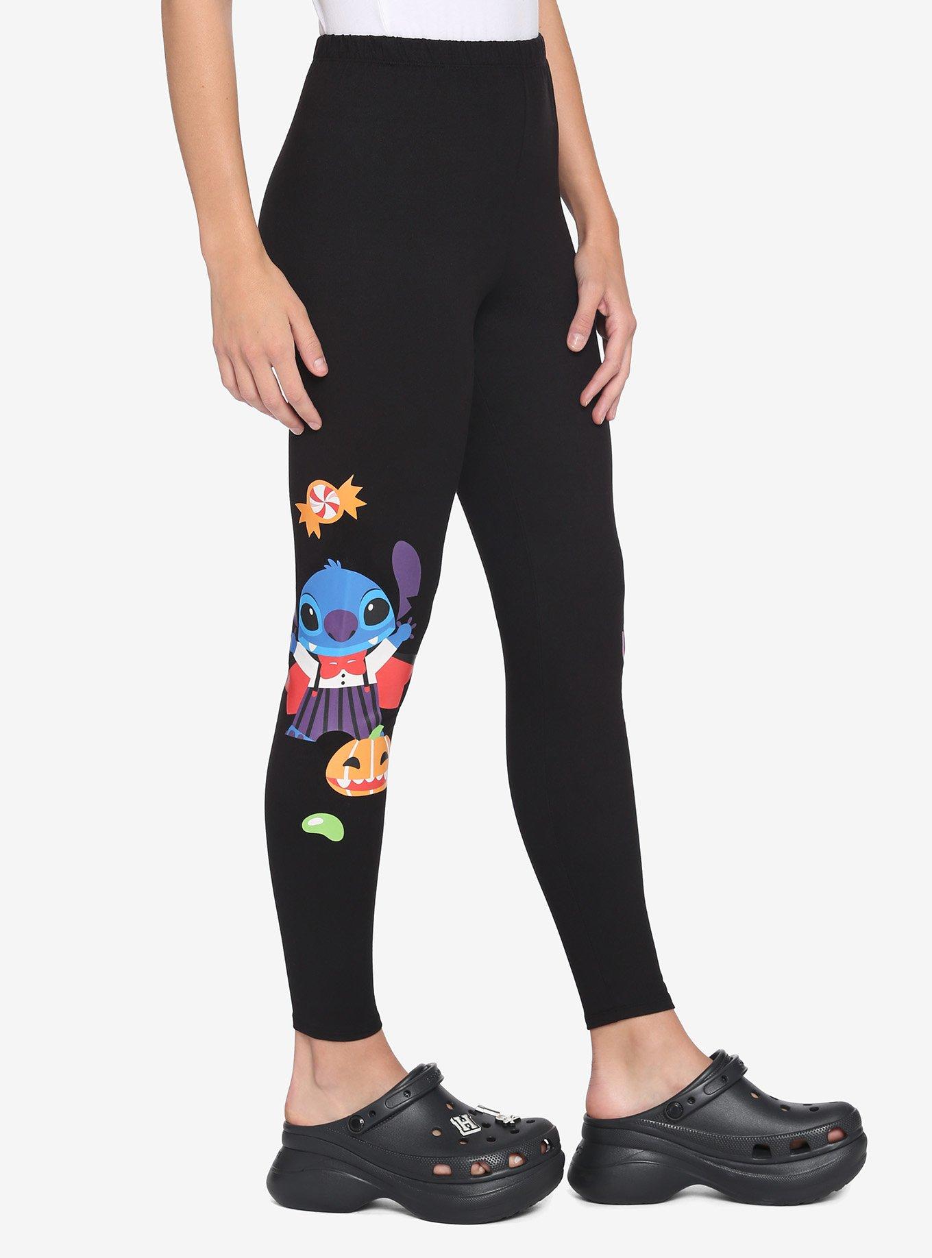 Stitch Rowing Halloween Spooky Leggings