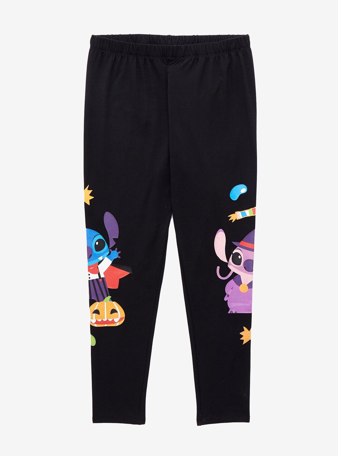 Disney Stitch & Angel Halloween Leggings Plus Size, MULTI, hi-res