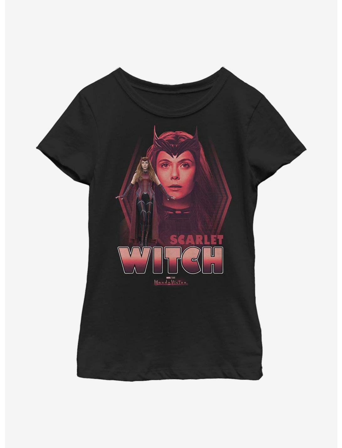 Marvel WandaVision Wanda The Scarlet Witch Youth Girls T-Shirt, BLACK, hi-res
