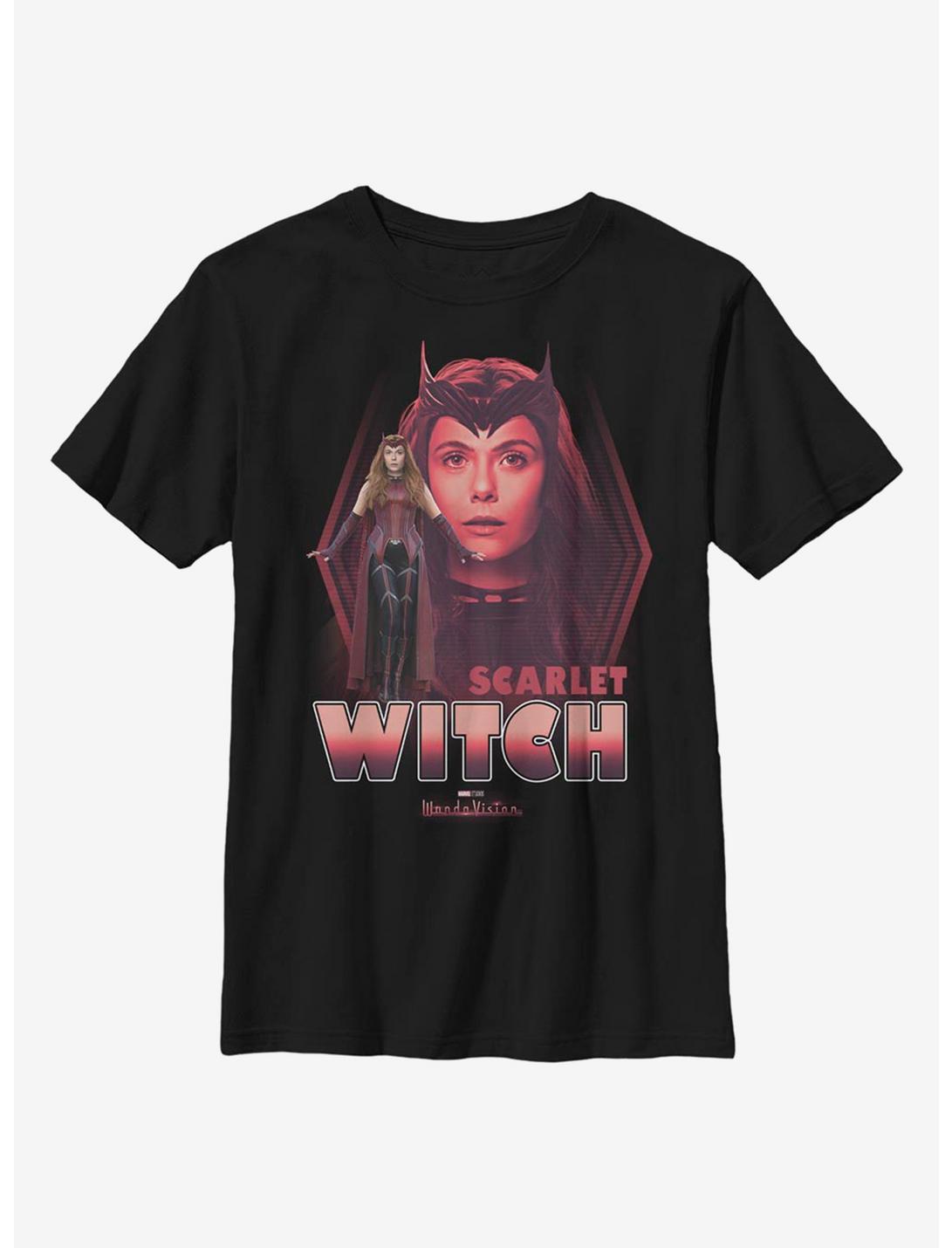 Marvel WandaVision Wanda The Scarlet Witch Youth T-Shirt, BLACK, hi-res
