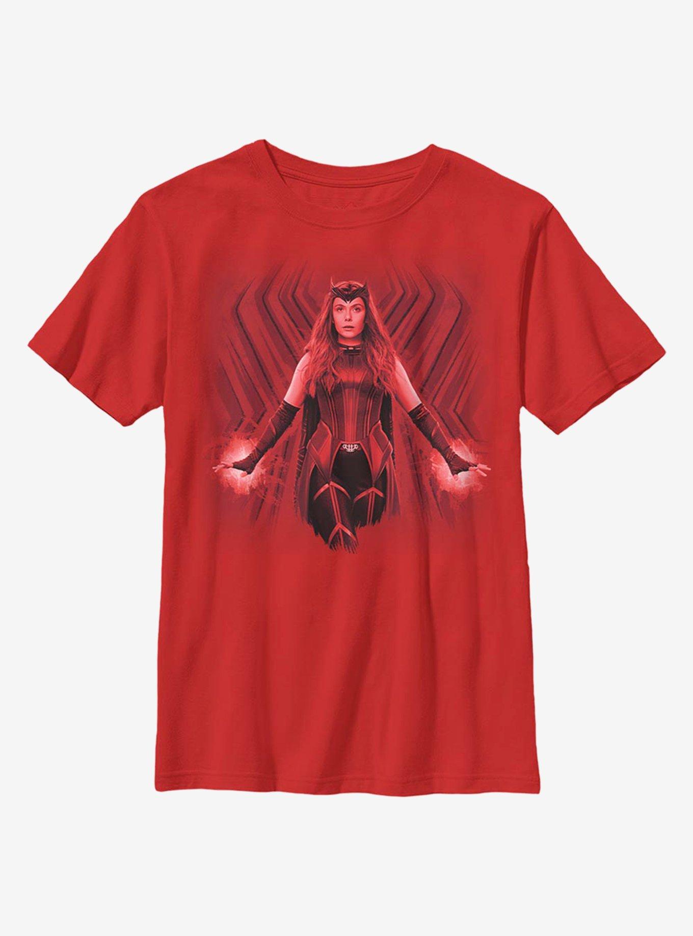 Marvel WandaVision The Scarlet Witch Youth T-Shirt, BLACK, hi-res