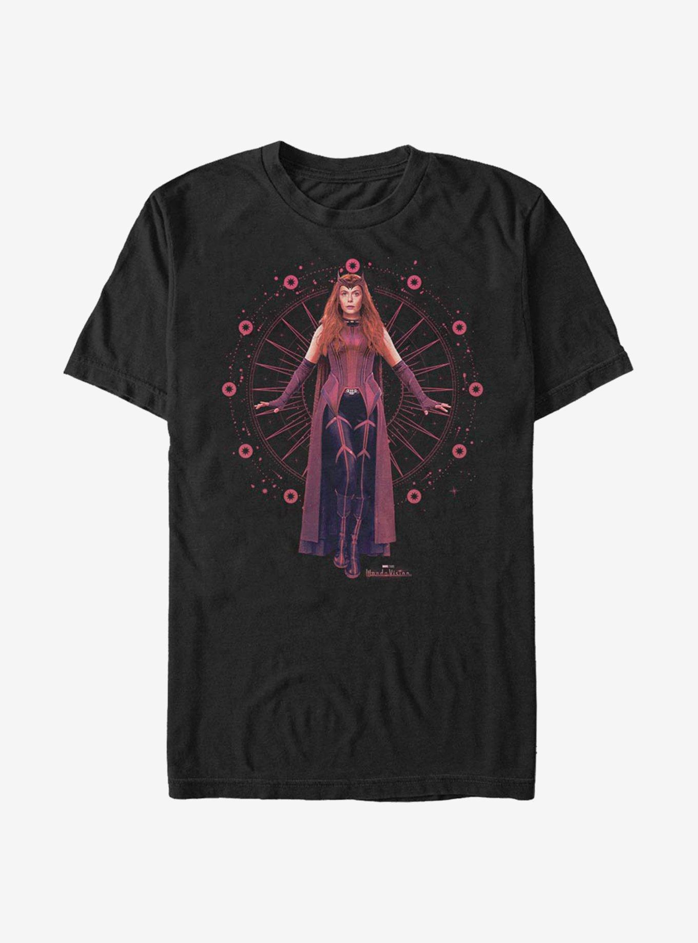 Marvel WandaVision The Scarlet Witch Wanda T-Shirt, BLACK, hi-res