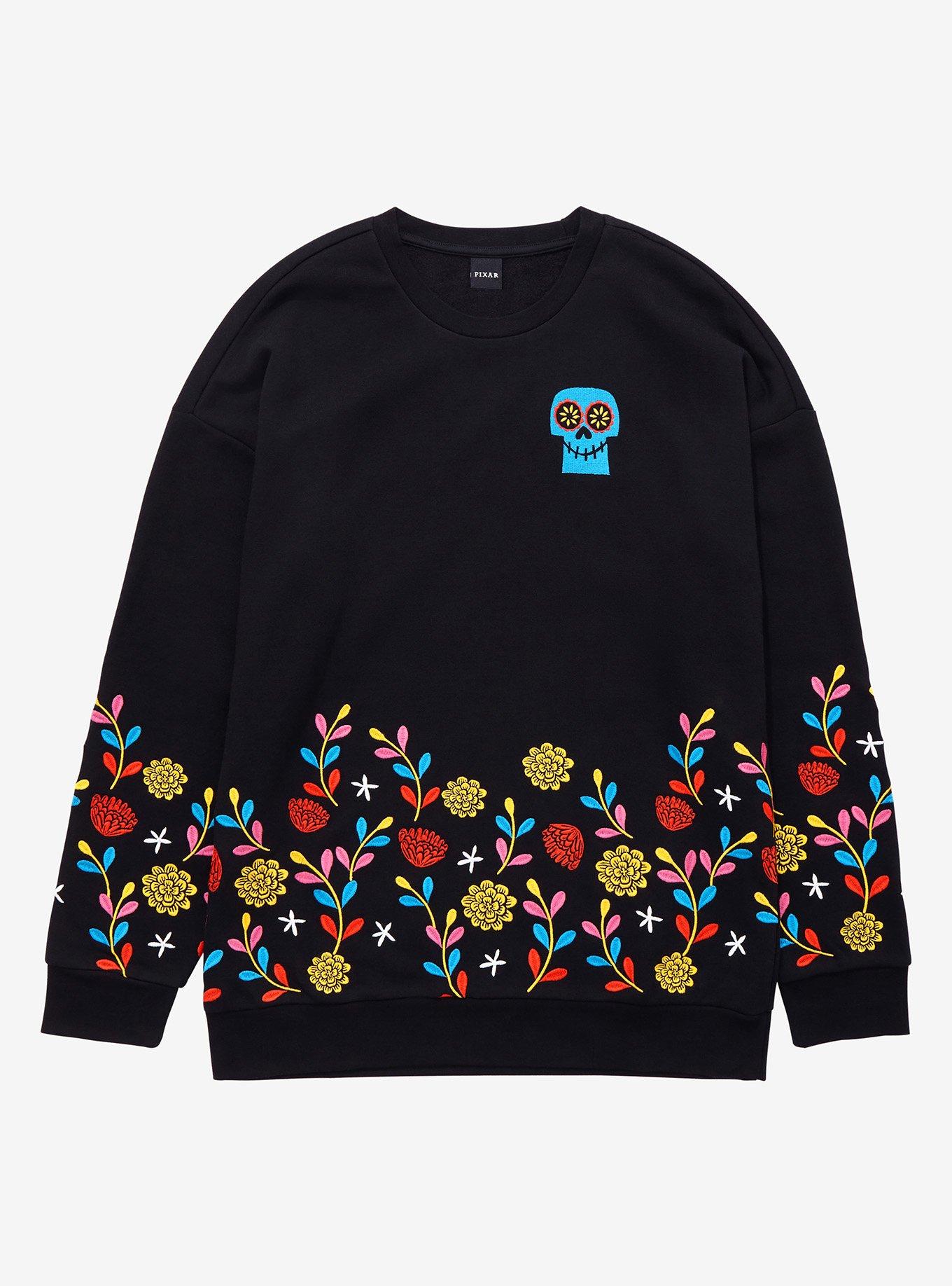 Disney Pixar Coco Marigold Floral Crewneck - BoxLunch Exclusive