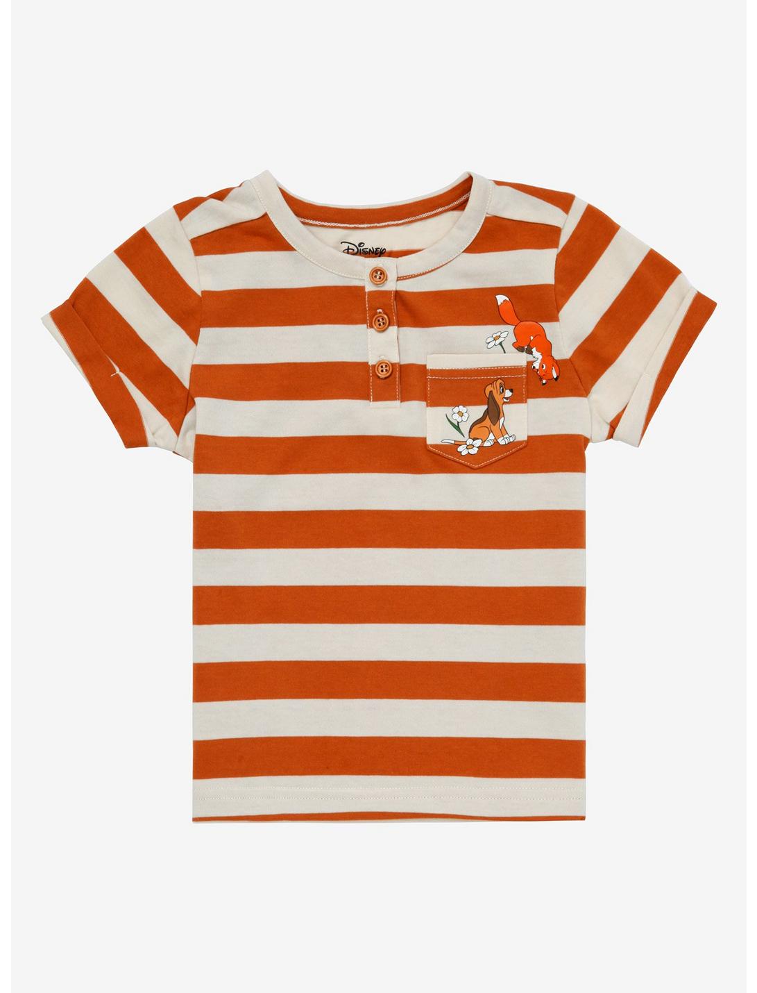 Disney The Fox and the Hound Striped Toddler Pocket T-Shirt - BoxLunch Exclusive, MULTI, hi-res