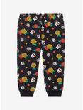 Disney Pixar Coco Miguel and Flowers Allover Print Toddler Joggers - BoxLunch Exclusive, BLACK, hi-res