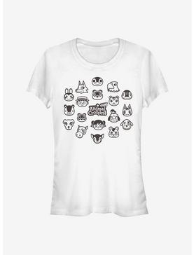 Animal Crossing New Horizons Group Girls T-Shirt, , hi-res