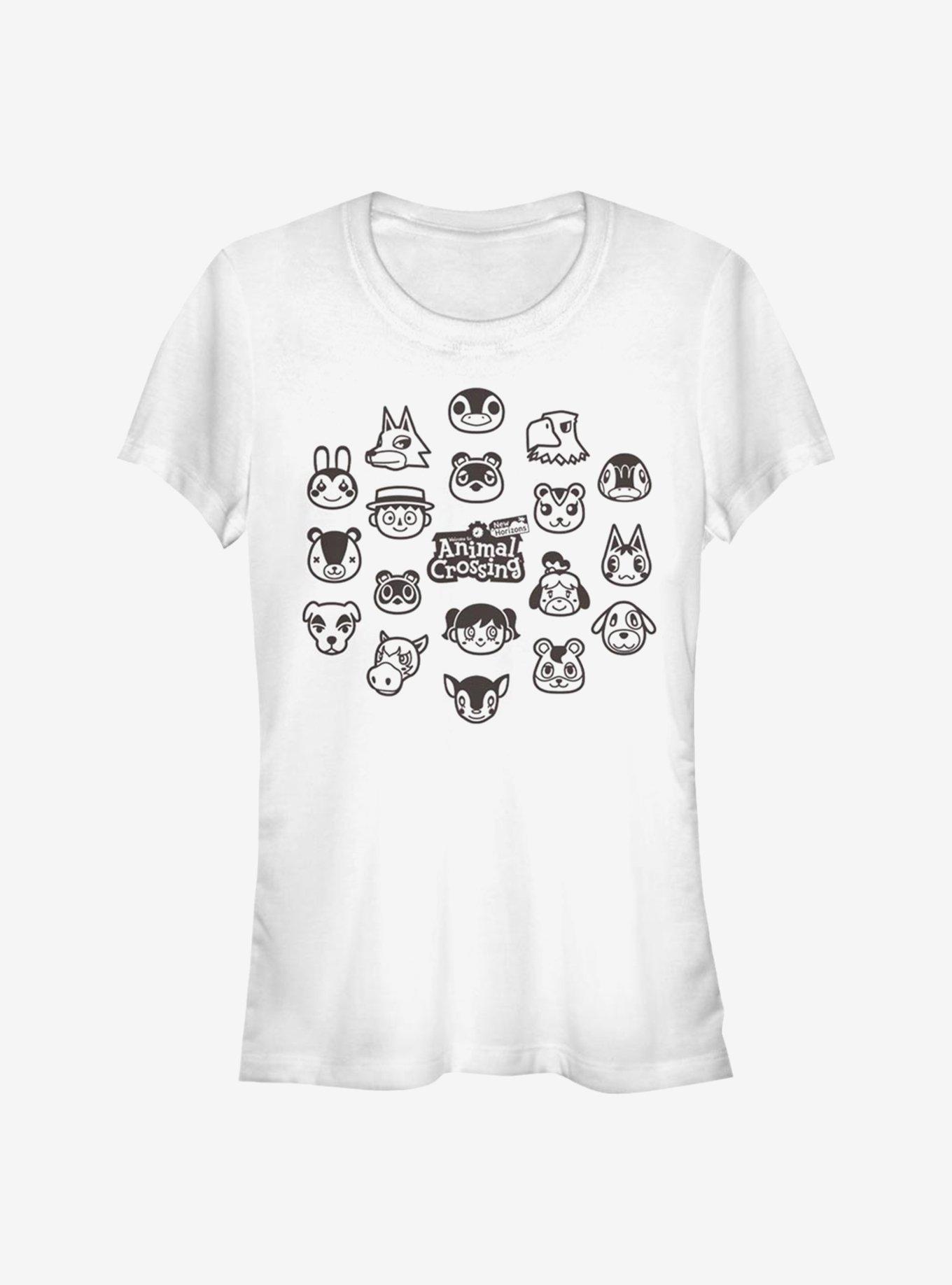 Animal Crossing New Horizons Group Girls T-Shirt, , hi-res
