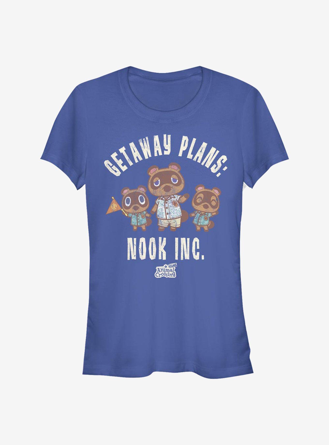 Animal Crossing Vacation Nook Girls T-Shirt, ROYAL, hi-res