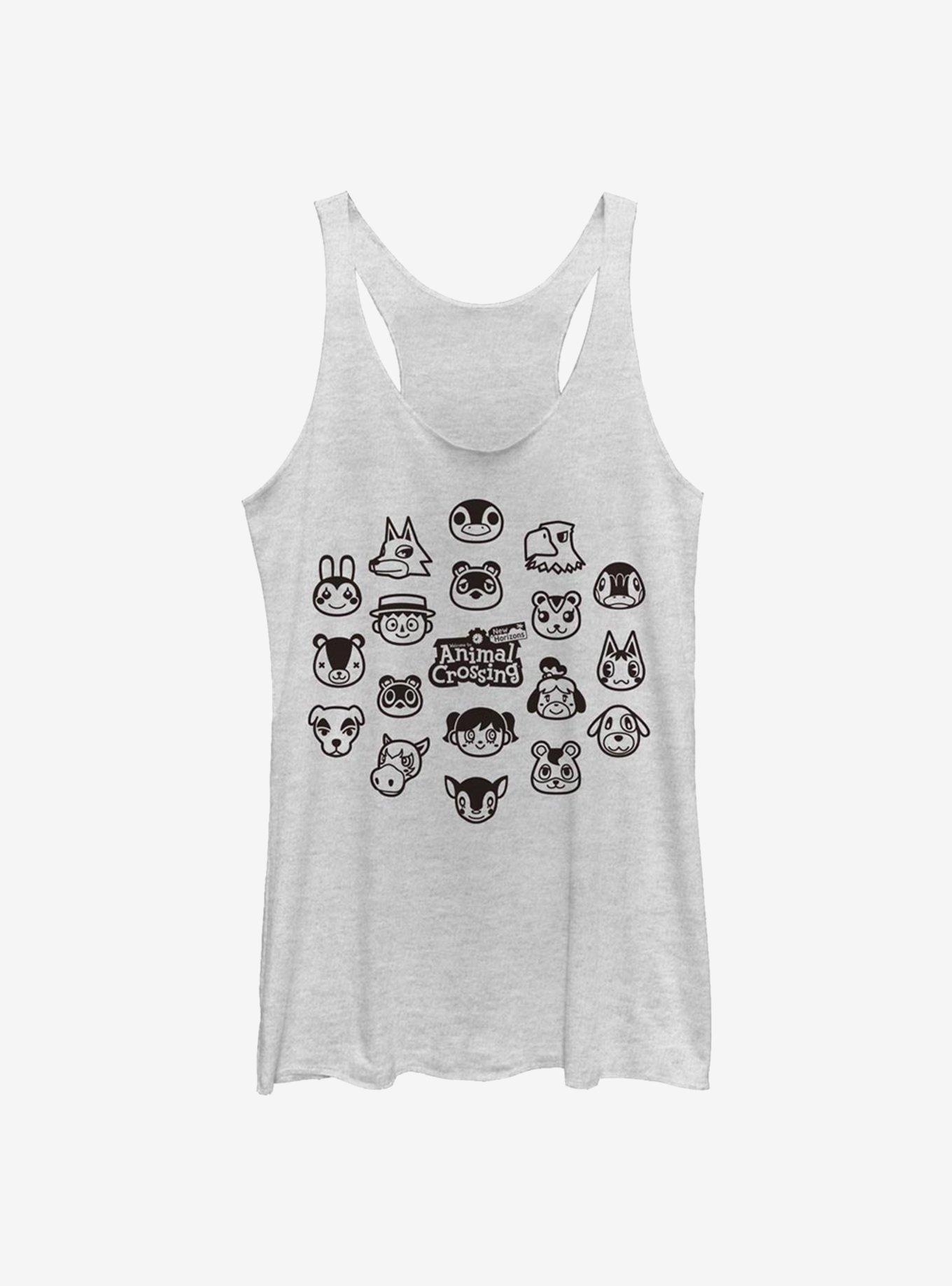 Animal Crossing New Horizons Group Girls Tank, WHITE HTR, hi-res