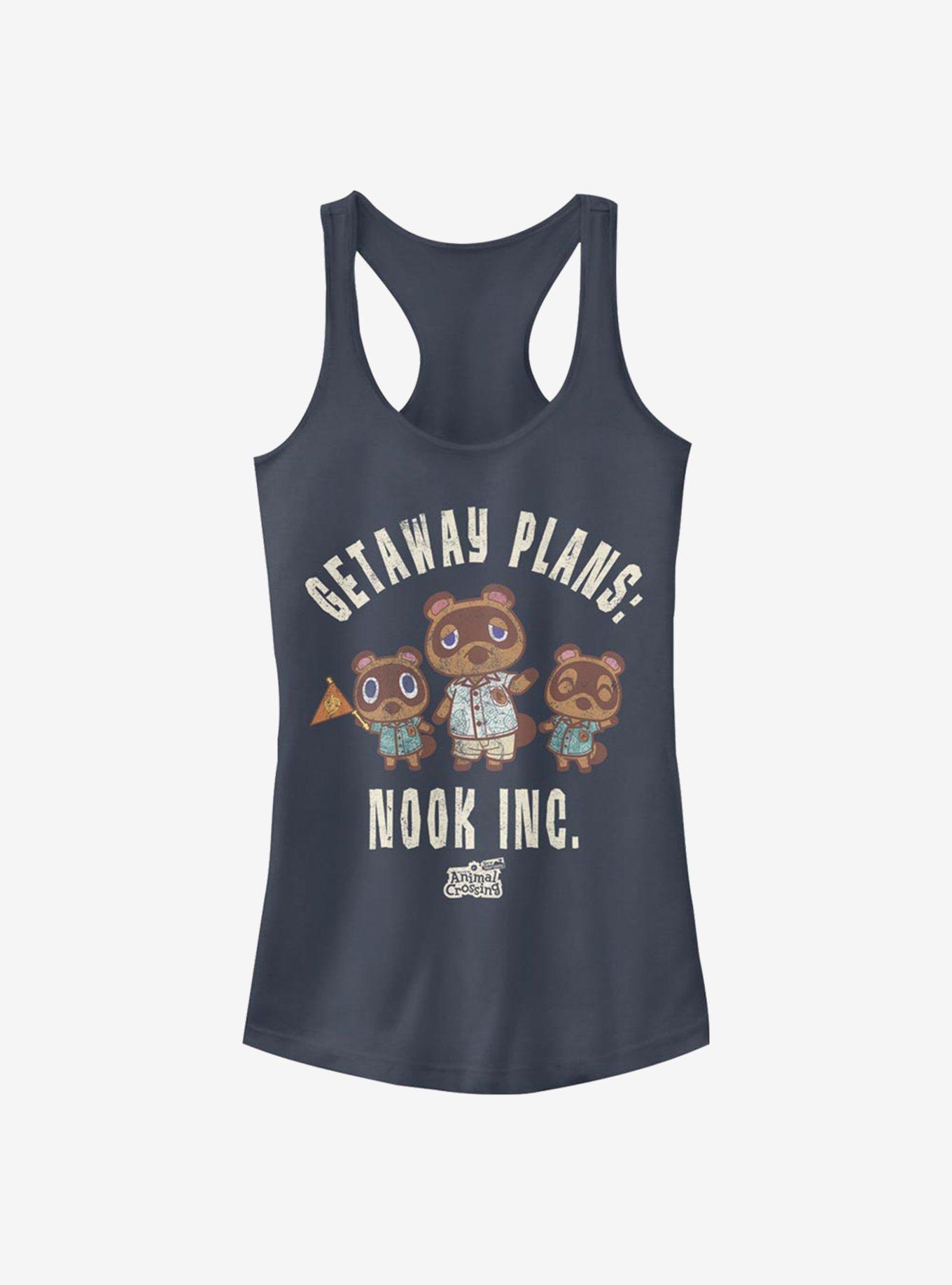 Animal Crossing Vacation Nook Girls Tank, INDIGO, hi-res