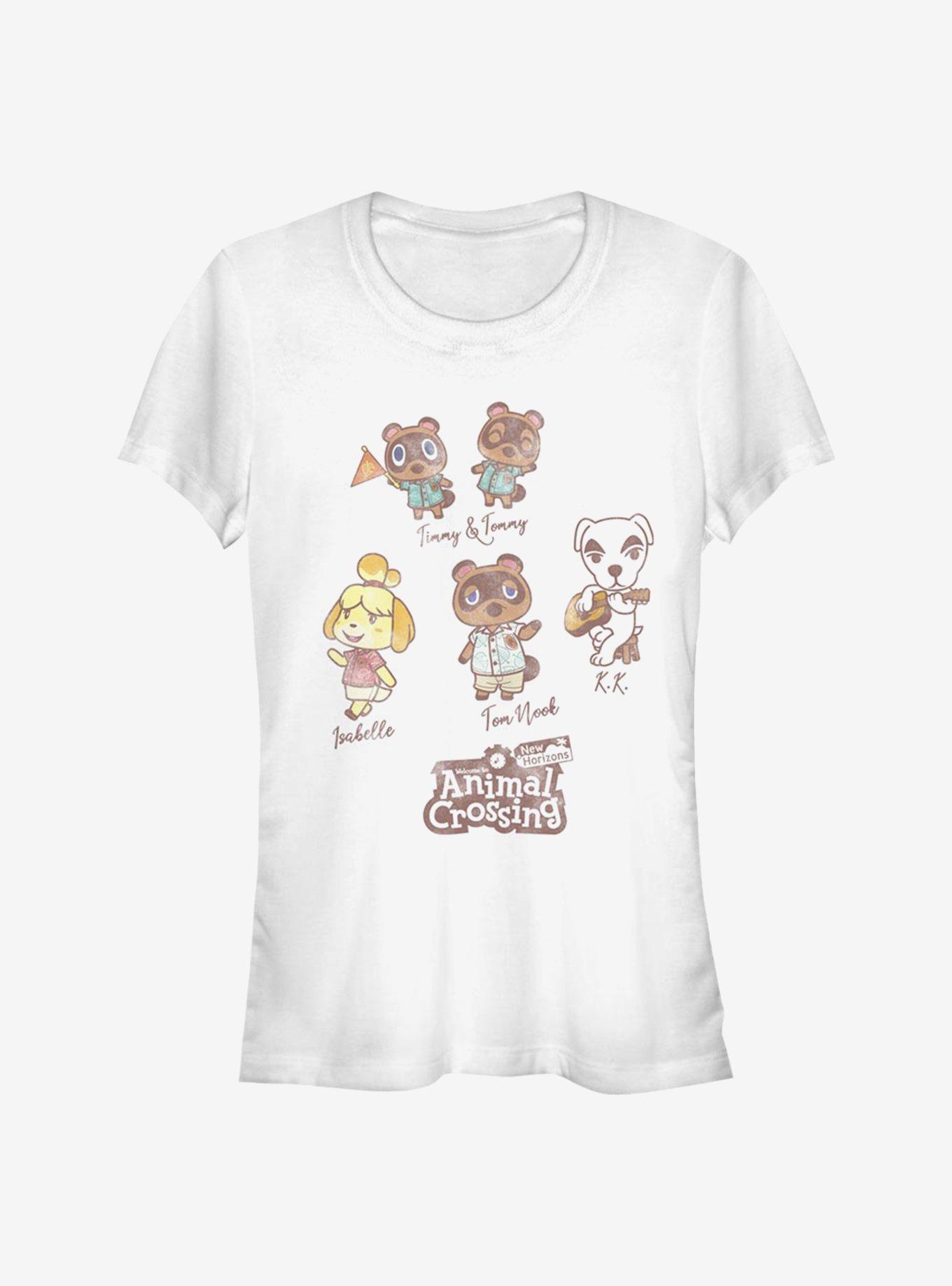 Animal Crossing Character Textbook Girls T-Shirt, , hi-res