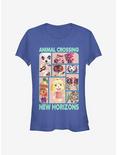 Animal Crossing New Horizons Box Up Girls T-Shirt, ROYAL, hi-res