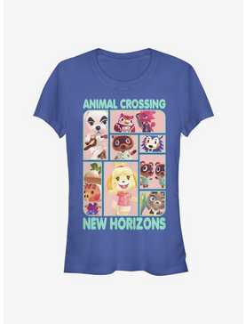 Animal Crossing New Horizons Box Up Girls T-Shirt, ROYAL, hi-res