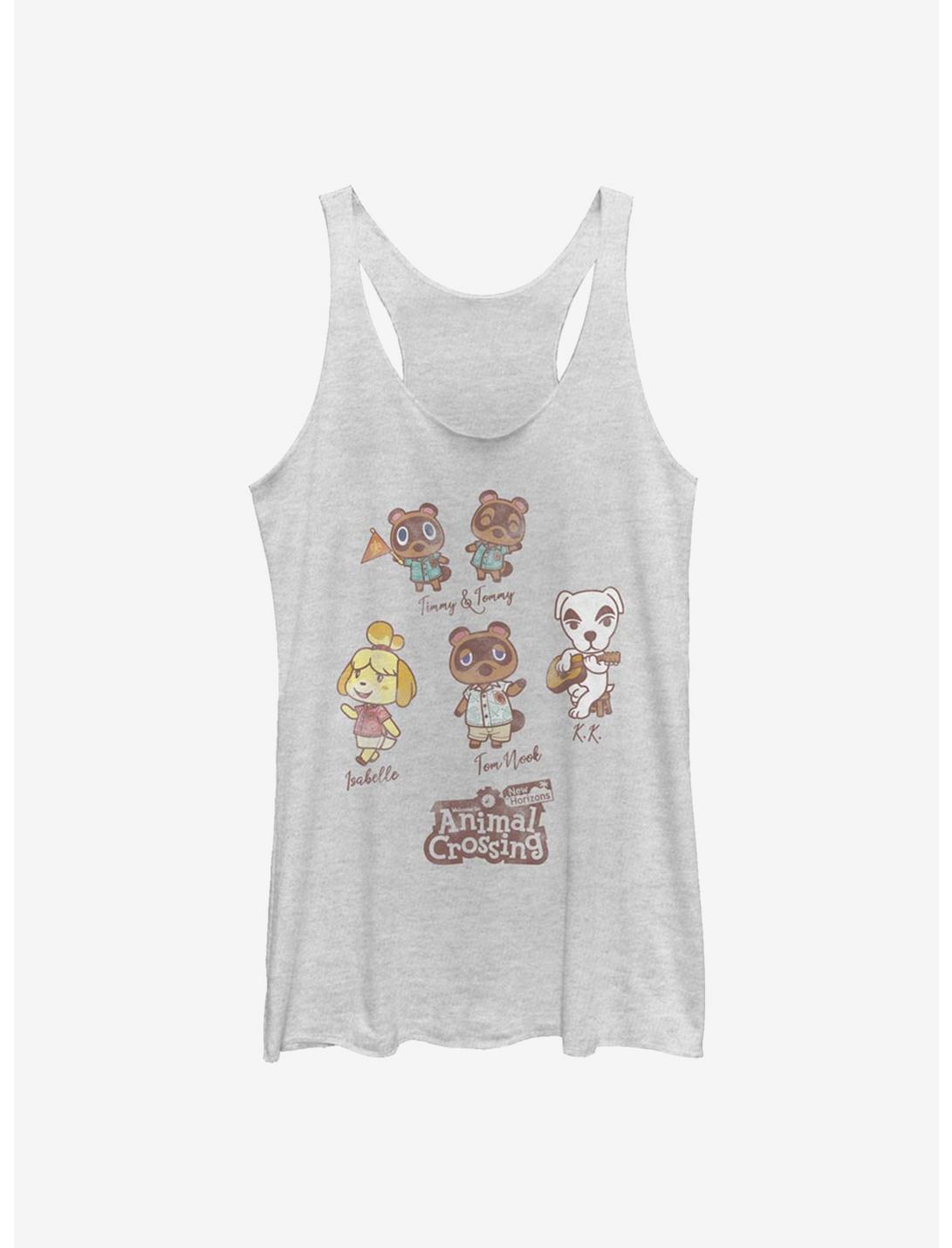 Animal Crossing Character Textbook Girls Tank, WHITE HTR, hi-res