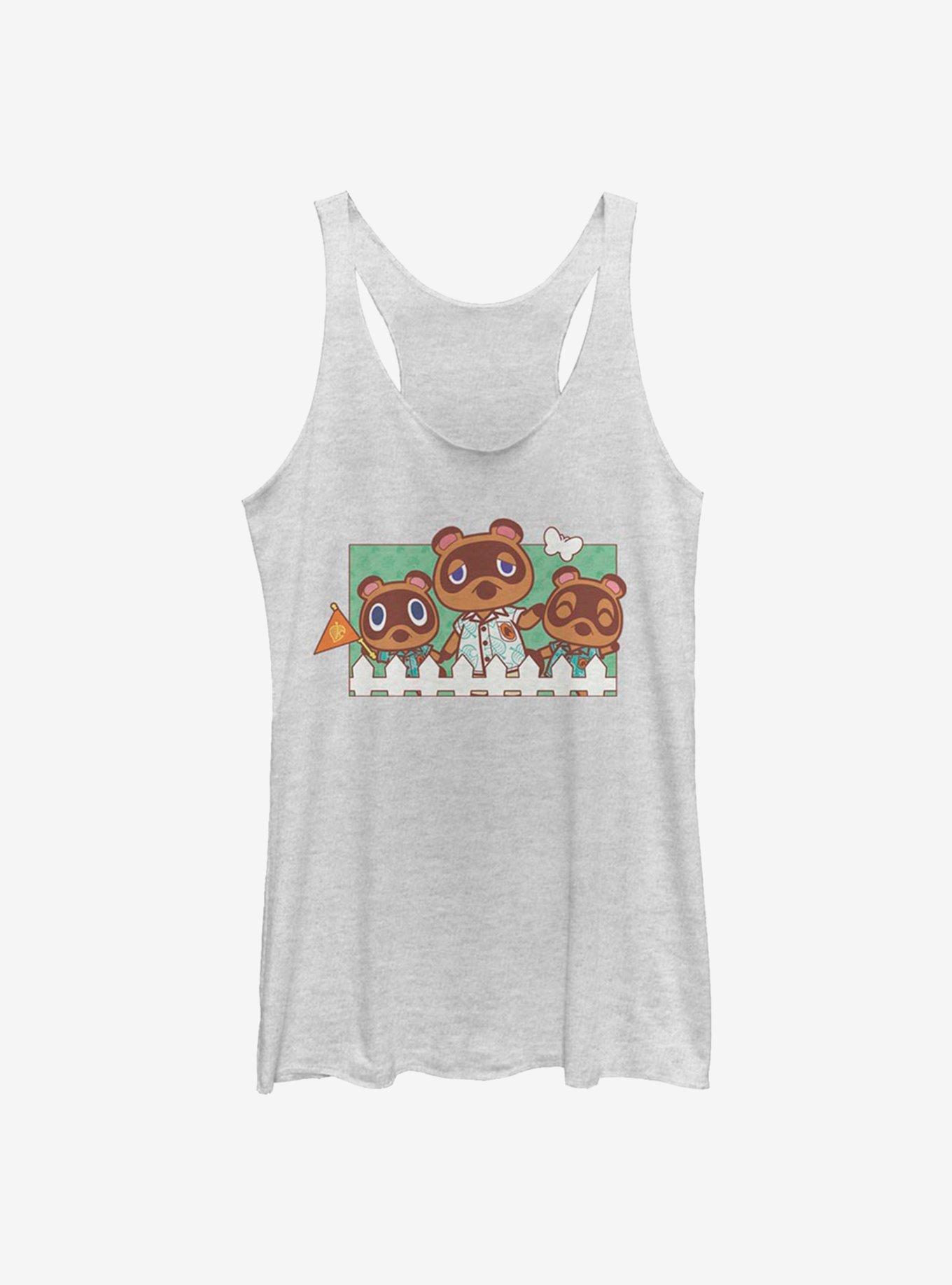 Animal Crossing Nook Family Girls Tank, WHITE HTR, hi-res