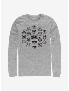 Plus Size Animal Crossing New Horizons Group Long-Sleeve T-Shirt, , hi-res