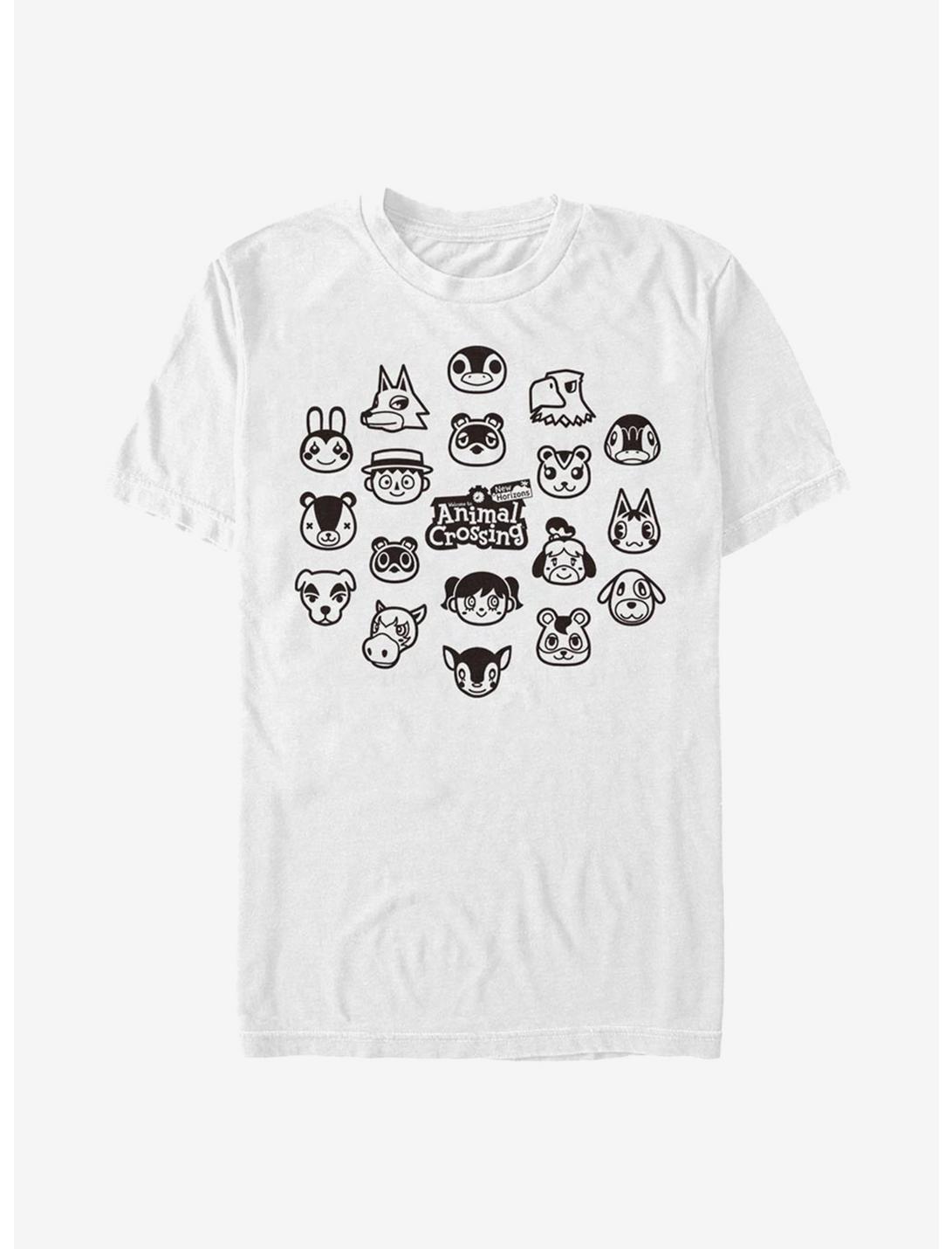 Animal Crossing New Horizons Group T-Shirt, WHITE, hi-res
