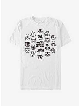 Animal Crossing New Horizons Group T-Shirt, WHITE, hi-res