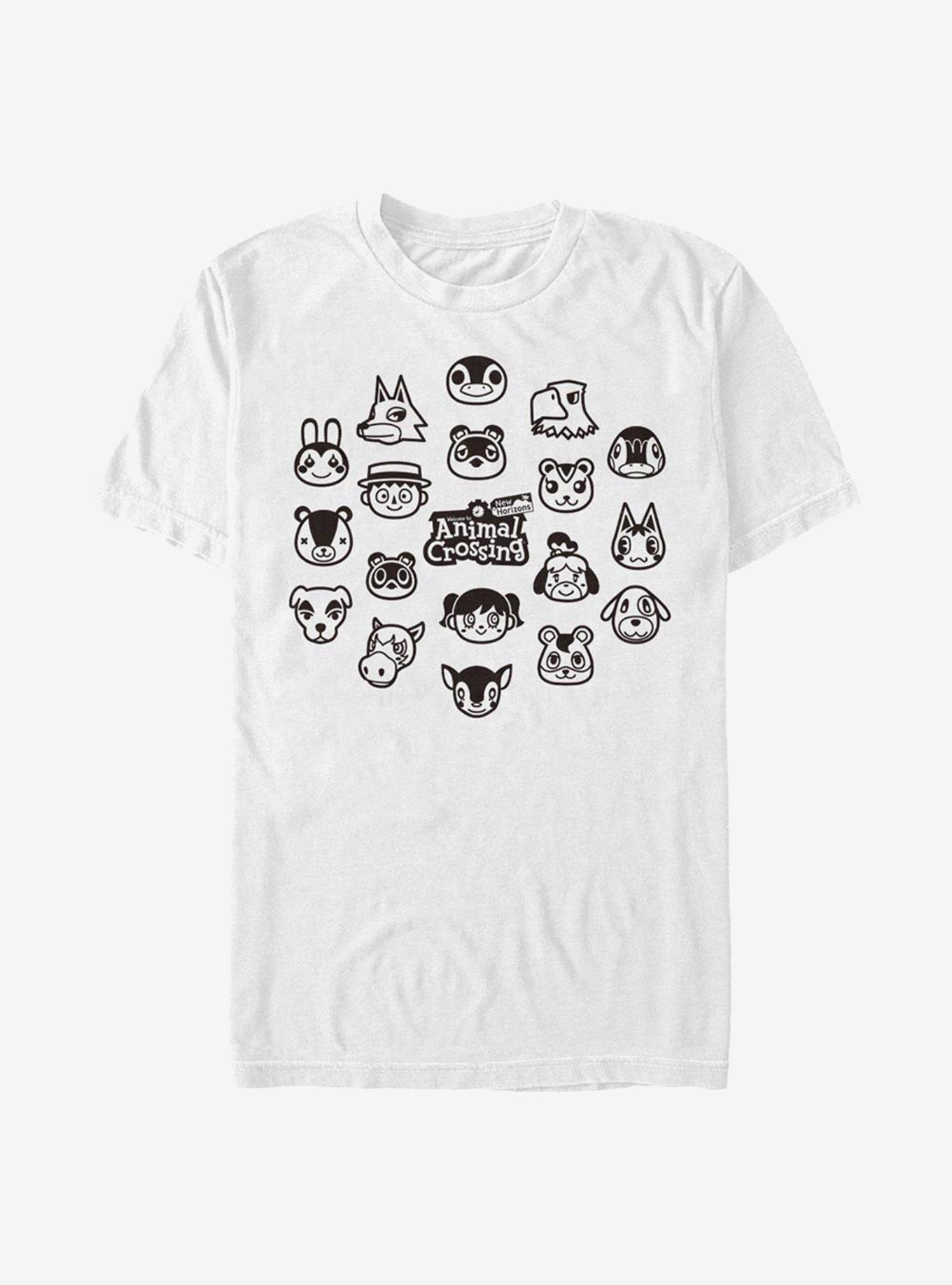 Animal Crossing New Horizons Group T-Shirt, WHITE, hi-res