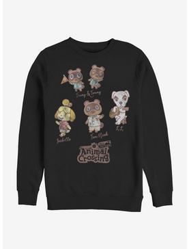 Animal Crossing Character Textbook Crew Sweatshirt, , hi-res