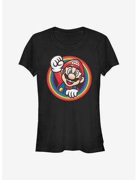 Super Mario Rainbow Mario Girls T-Shirt, , hi-res