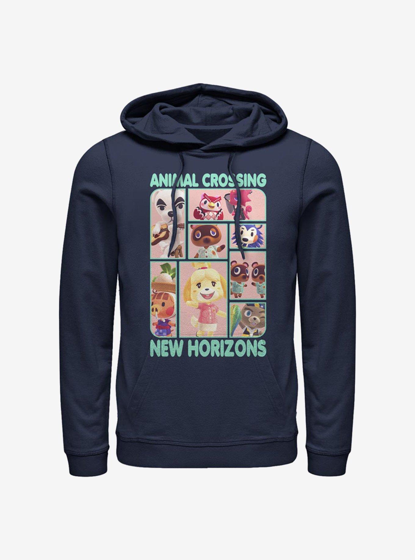 Animal Crossing New Horizons Box Up Hoodie, NAVY, hi-res