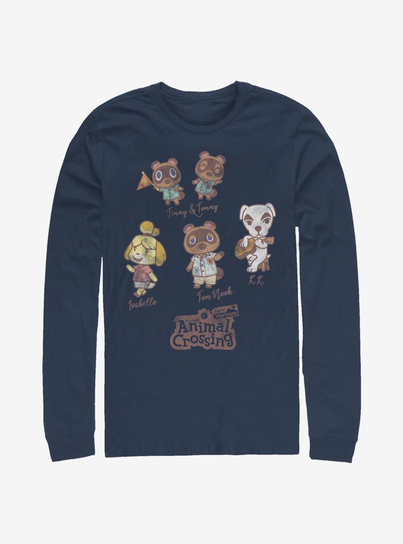 Animal Crossing Character Textbook Long-Sleeve T-Shirt