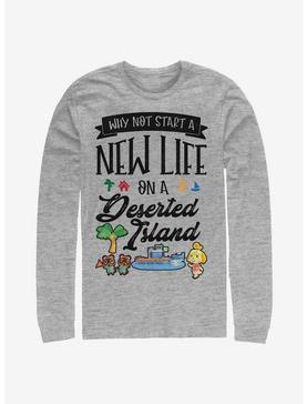 Plus Size Animal Crossing Start A New Life Long-Sleeve T-Shirt, , hi-res