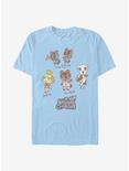 Animal Crossing Character Textbook T-Shirt, LT BLUE, hi-res