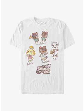 Animal Crossing Character Textbook T-Shirt, WHITE, hi-res