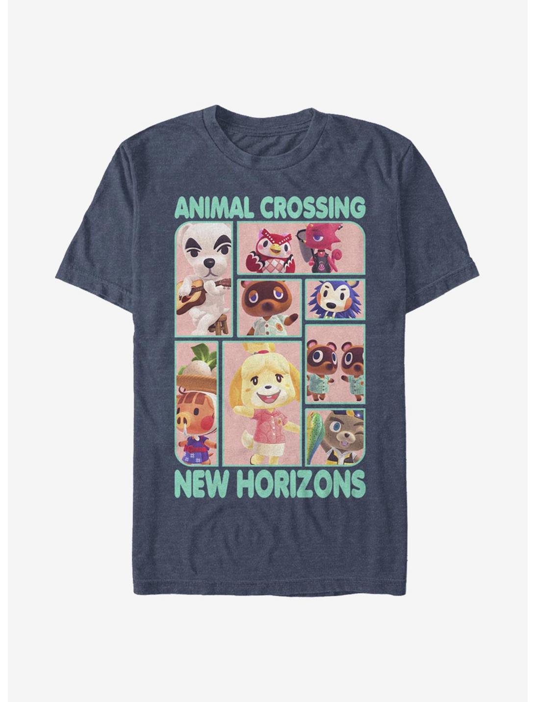 Plus Size Animal Crossing New Horizons Box Up T-Shirt, NAVY HTR, hi-res