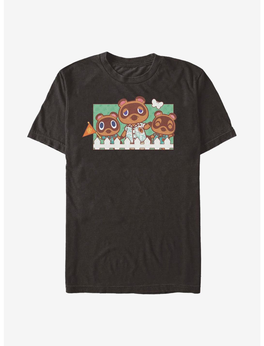 Animal Crossing Nook Family T-Shirt, CHARCOAL, hi-res
