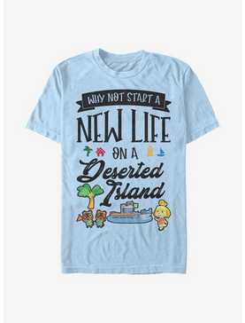 Animal Crossing Start A New Life T-Shirt, LT BLUE, hi-res