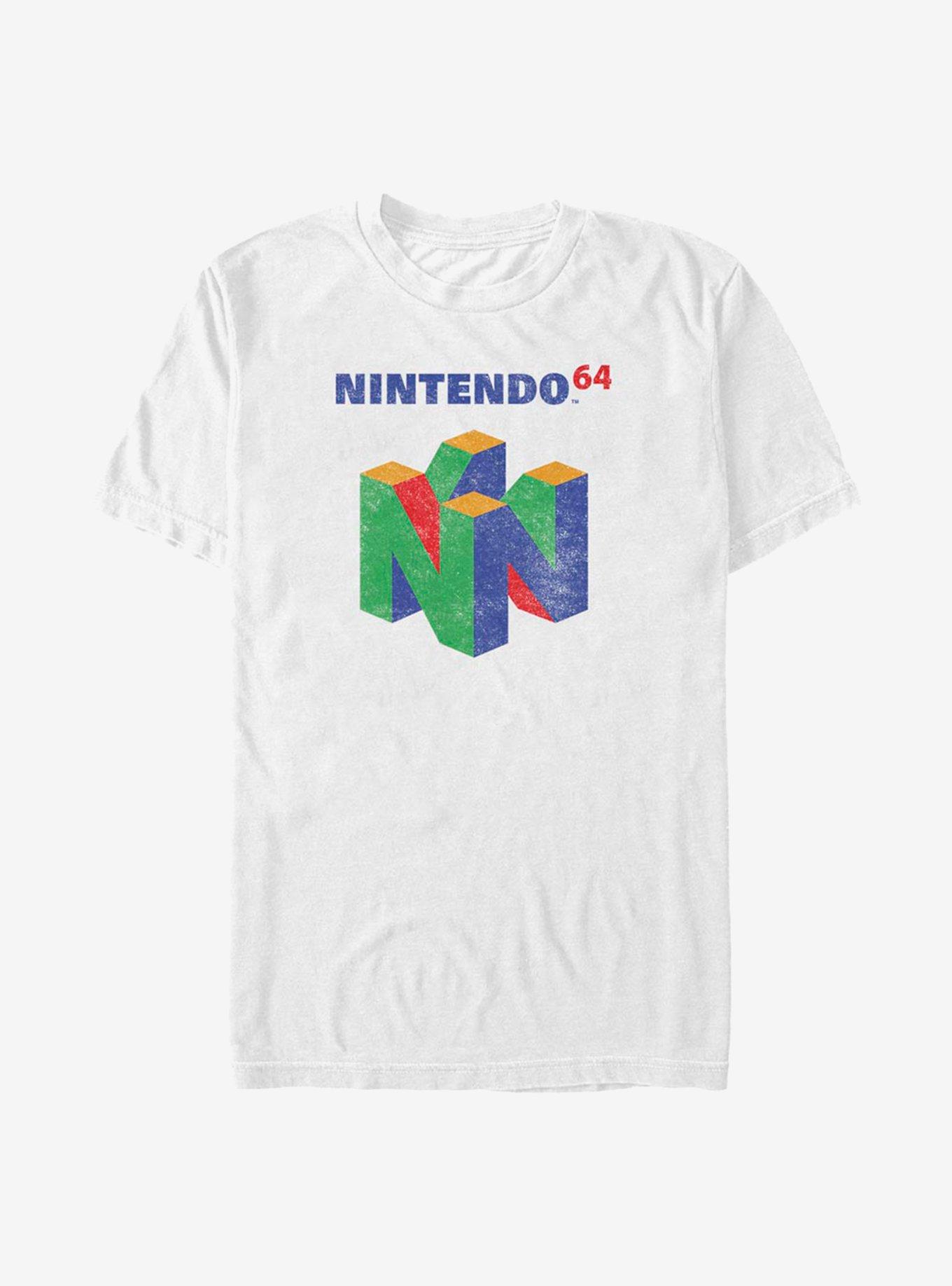 Nintendo N64 Logo T-Shirt, WHITE, hi-res