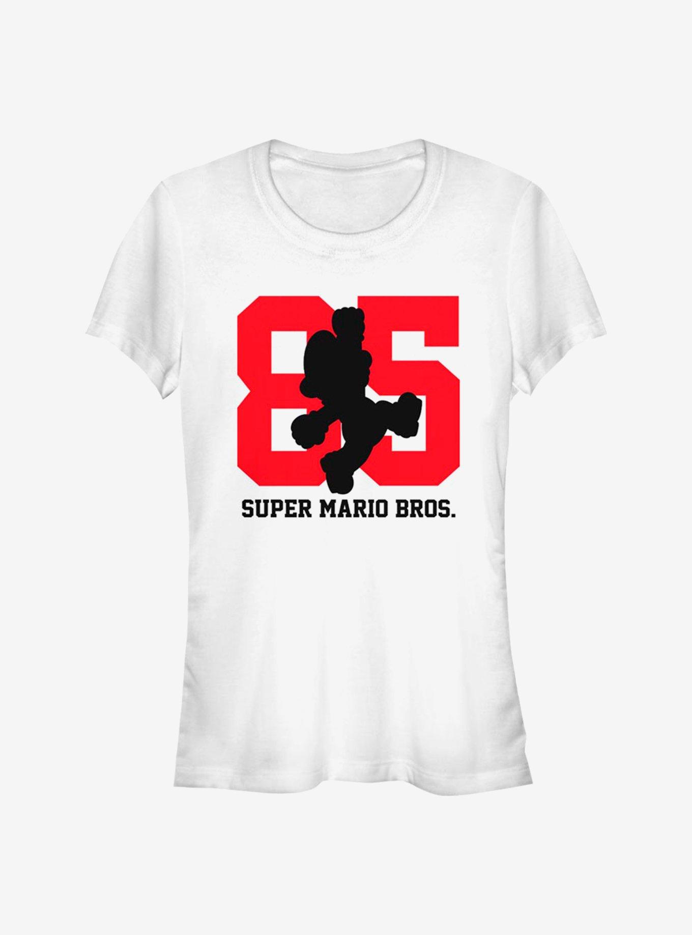 Super Mario 85 With Mario Silhouette Girls T-Shirt, , hi-res