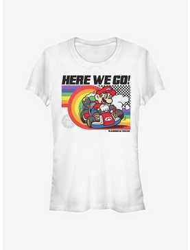 Super Mario Rainbow Road Pride Girls T-Shirt, , hi-res