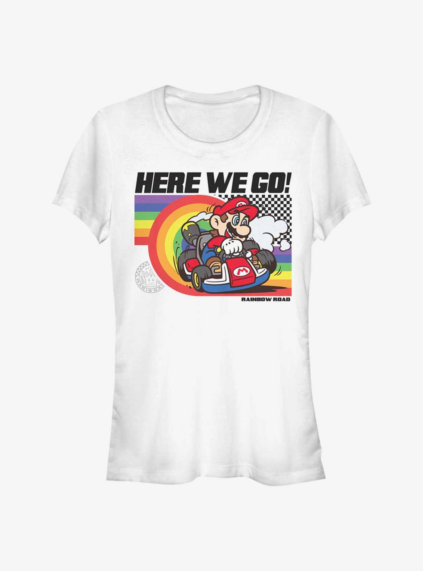 Super Mario Rainbow Road Pride Girls T-Shirt, , hi-res