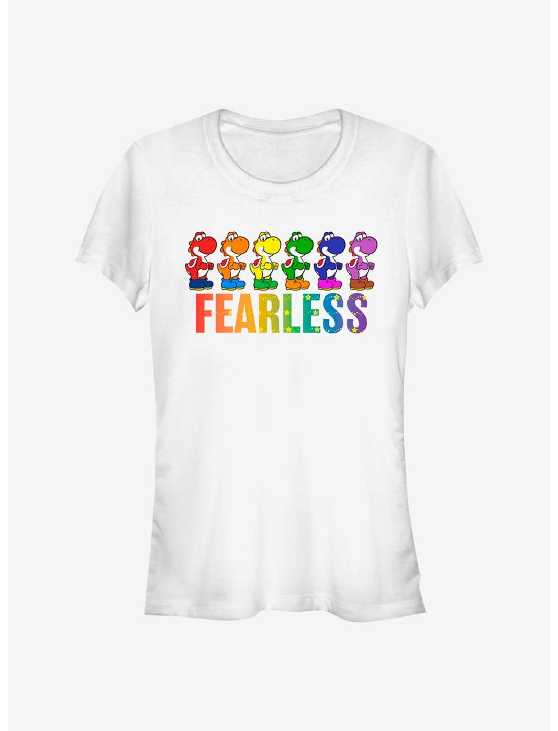 Super Mario Yoshi Fearless Girls T-Shirt, WHITE, hi-res