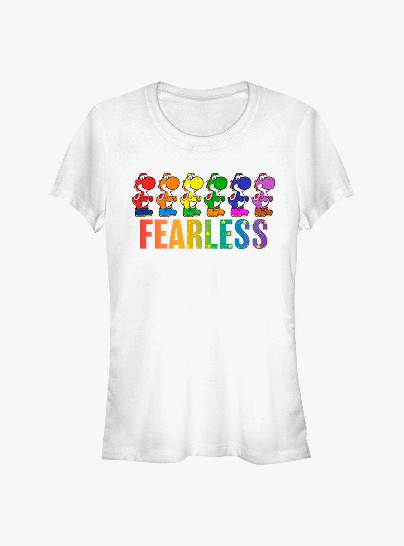 Super Mario Yoshi Fearless Girls T-Shirt, WHITE, hi-res